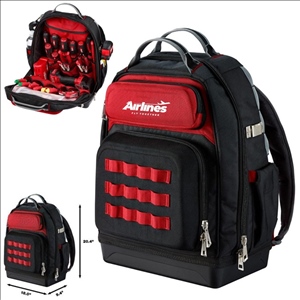 Nylon Zipper Closure Impact-Resistant Base Tool Backpack